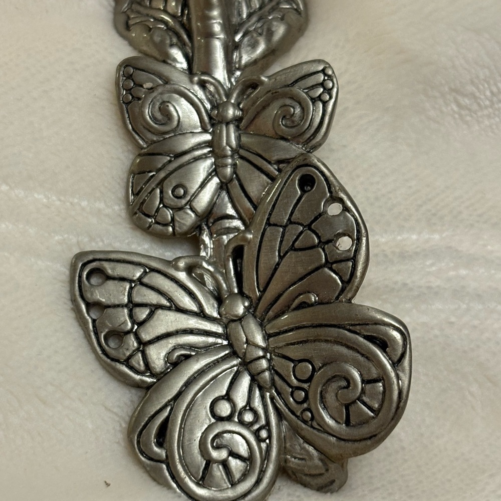 Neiman Marcus Butterfly Coffee Measuring Spoon and Clip Holder Authur Court - Picture 9 of 12